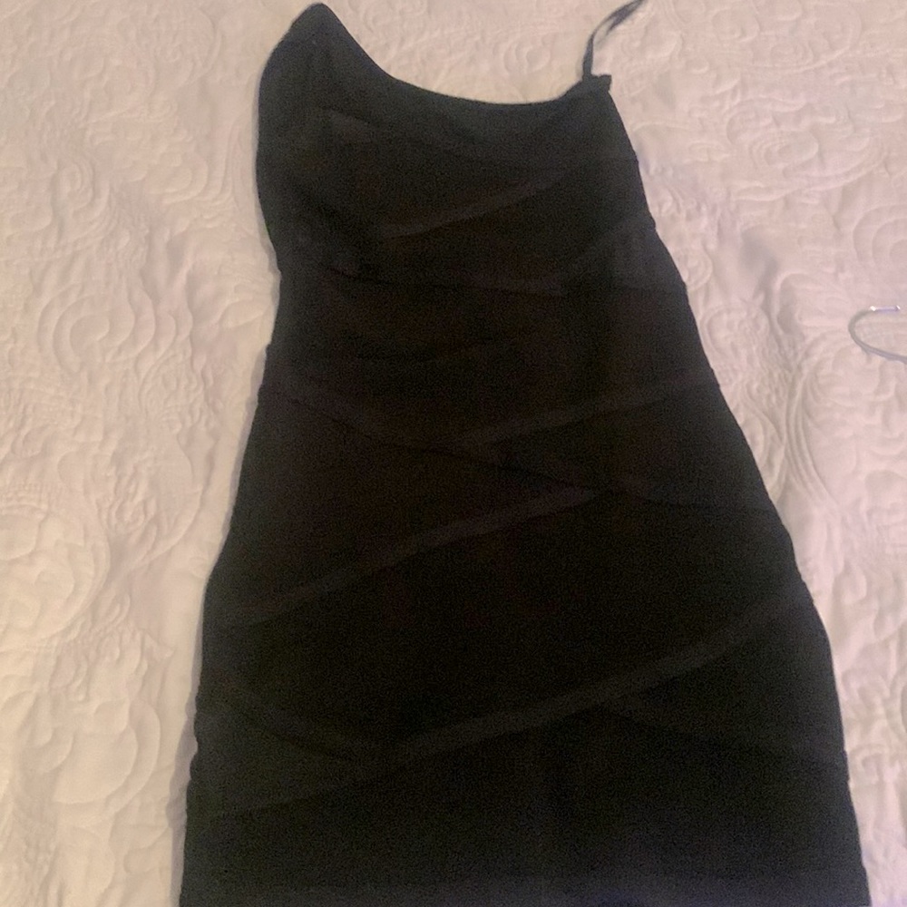 Black shirt dress